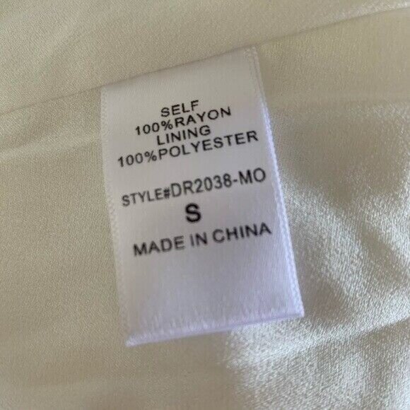 Mod Ref Midi Dress Small White Embroidered Boho Resort Beach Bridal Casual‎ - Picture 10 of 10